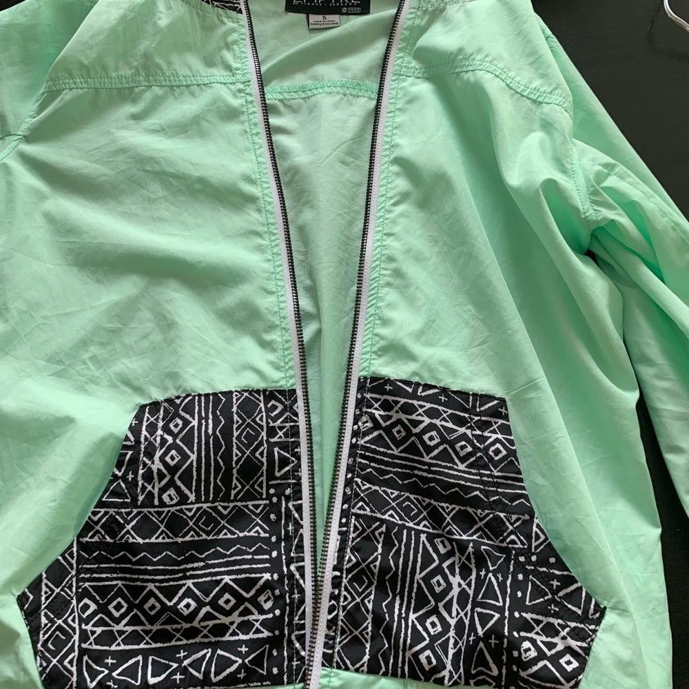 Empyre jacket mint tribal zip front ☔️ - Picture 7 of 7